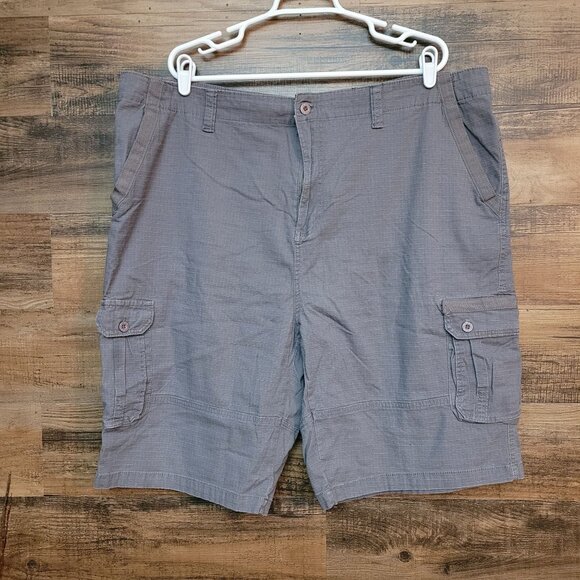 Vtg Beverly Hills Polo Club Rip Stop Cargo Shorts Sz 42 Stretch Y2K Streetwear - Picture 1 of 10